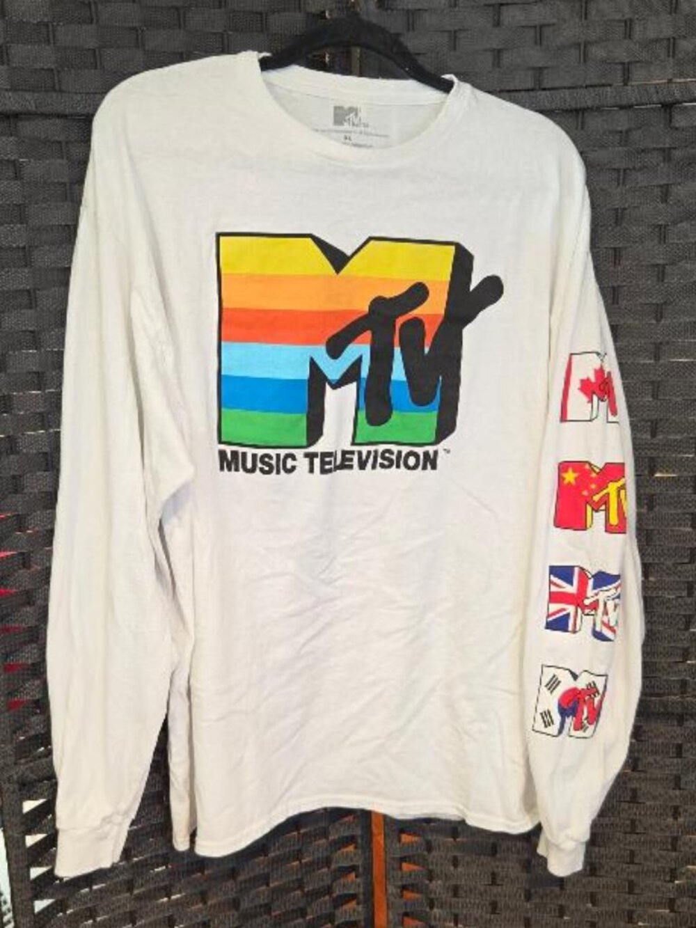 MTV "Around the World" Long-Sleeve Graphic T-Shirt